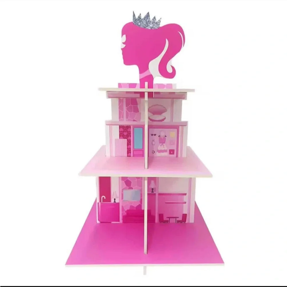 Pink Dollhouse Princess Cupcake Stand for party birthday brand new in package